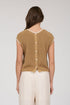 CONTRAST TRIM SHORT SLEEVE SWEATER